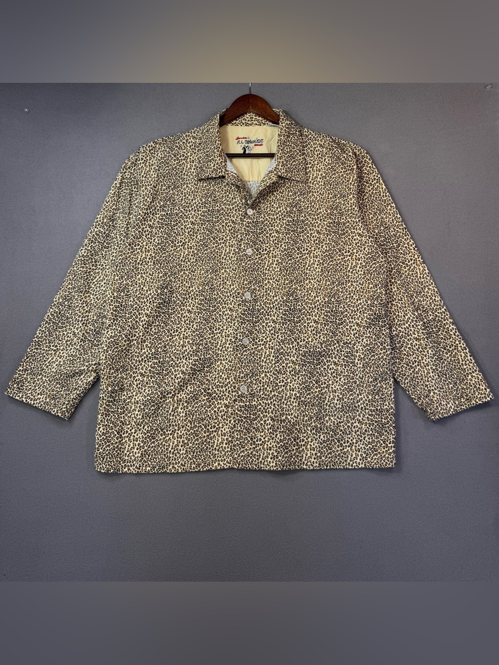Vintage 90’s P.J. Salvage Women’s Leopard Print Pajama Set, 100% Cotton, XL - Picture 2 of 16
